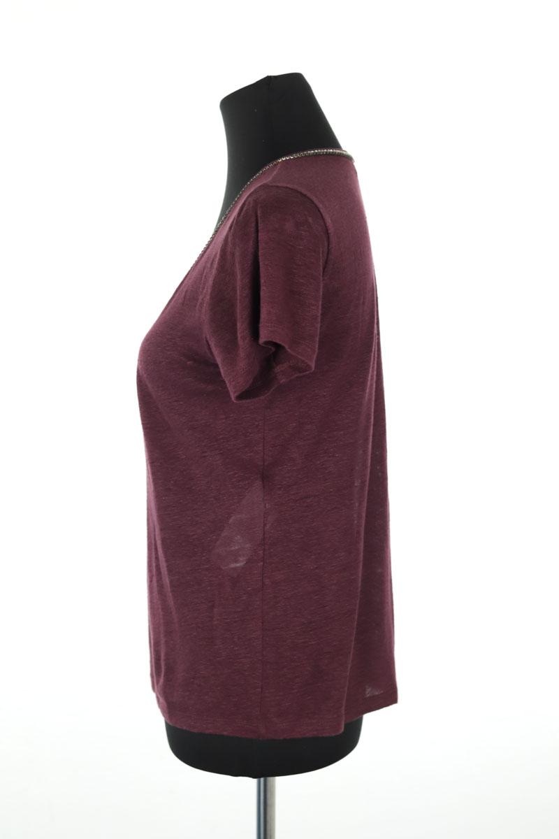 T-shirts Maje  Bordeaux