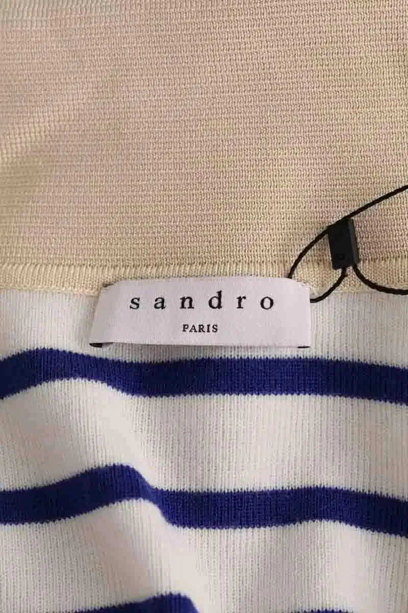 Top Sandro Ecru en Synthétique
