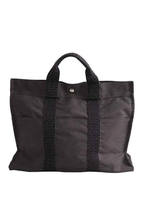 Cabas Herline Hermès Toto Anthracite en Coton