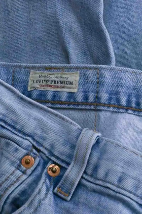 Jean droit Levi's 501 Bleu en Coton