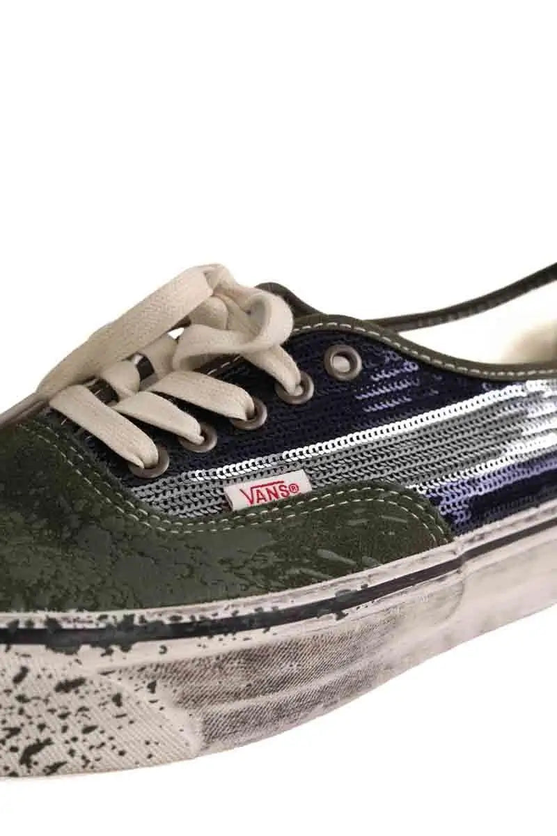 Baskets basses Vans Kaki en Tissu