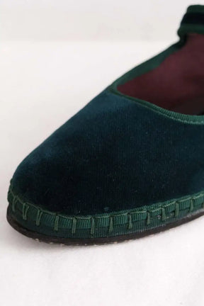 Ballerines Flabelus Vert en Velours