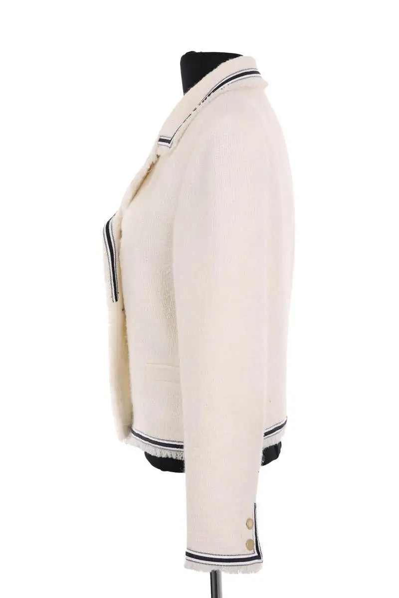 Veste Claudie Pierlot Blanc en Synthétique