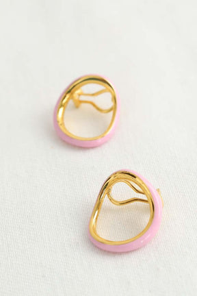 Boucles d'oreilles Charlotte Chesnais  Rose