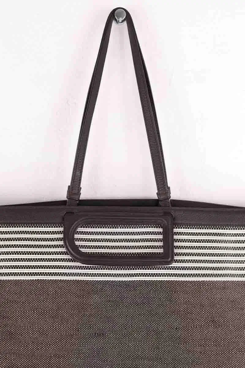 Sac de plage Delvaux D to D Marron en Osier