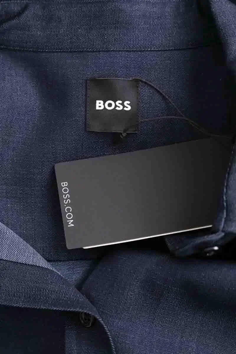 Chemise Boss Marine en Synthétique