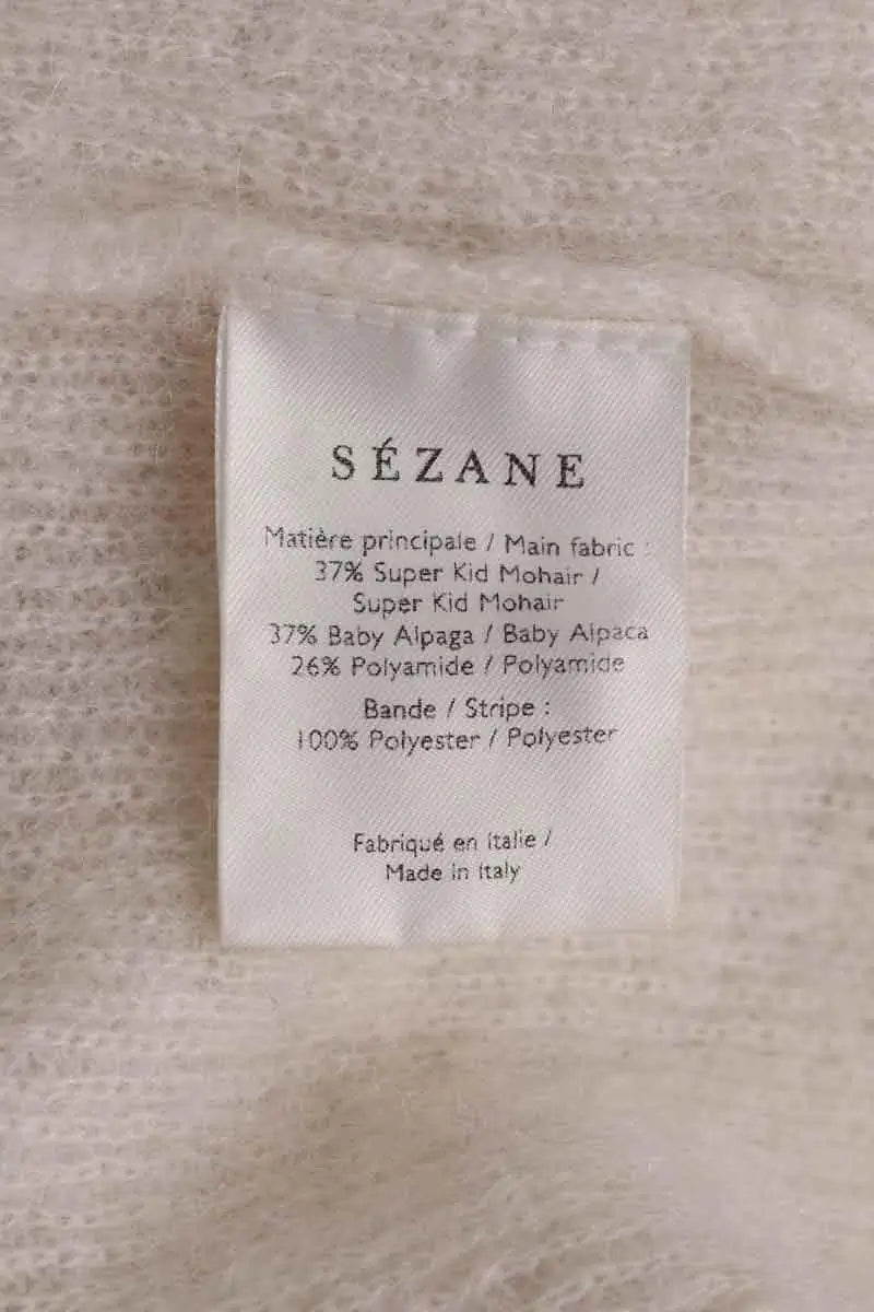 Cardigan Sézane Ecru en Laine