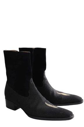 Bottes Gérard Séné Noir en Cuir rare