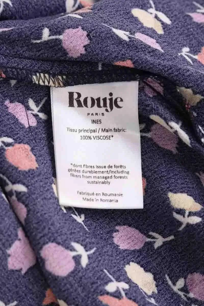 Robe Rouje Marine en Viscose