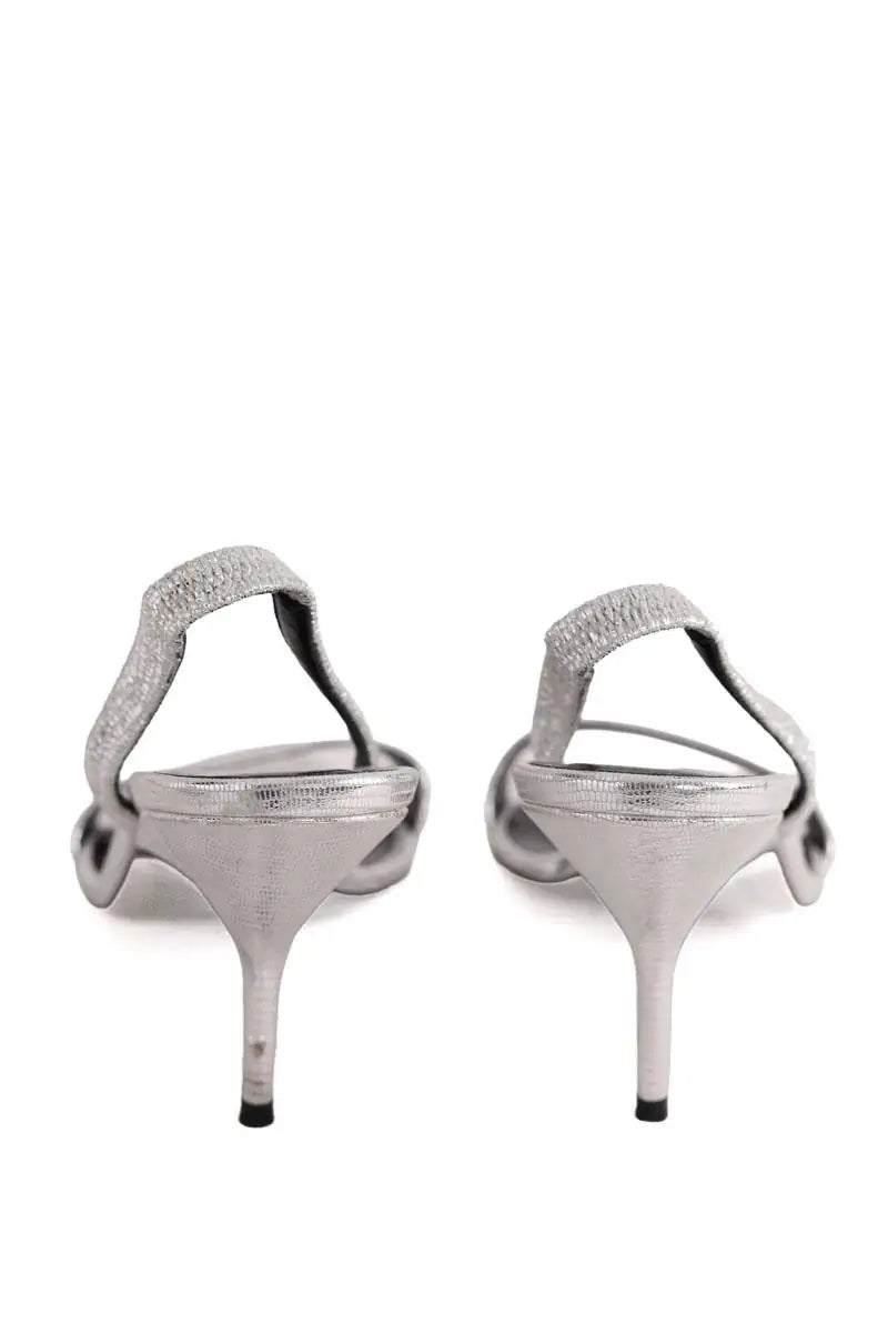 Talons Pierre Hardy Argent en Cuir