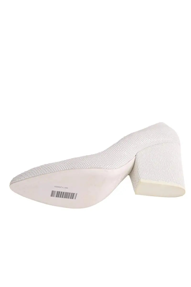 Talons Max Mara Blanc en Cuir