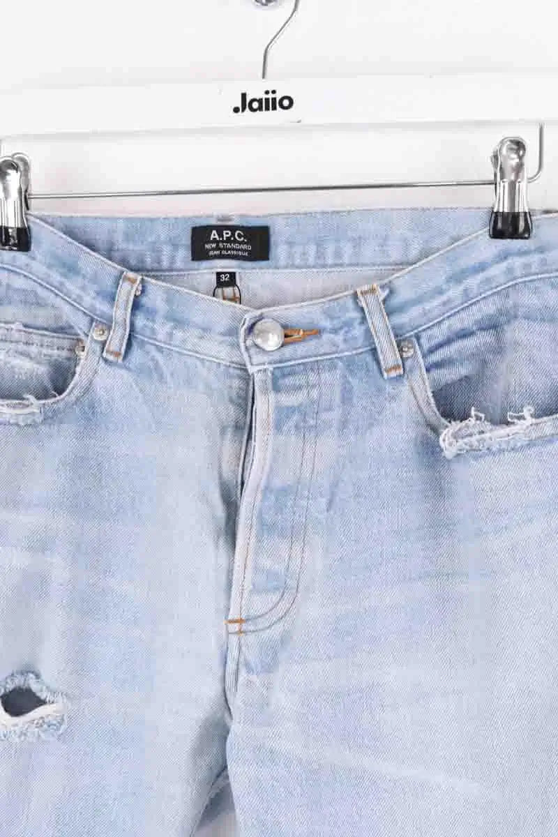 Jean droit APC Bleu en Coton