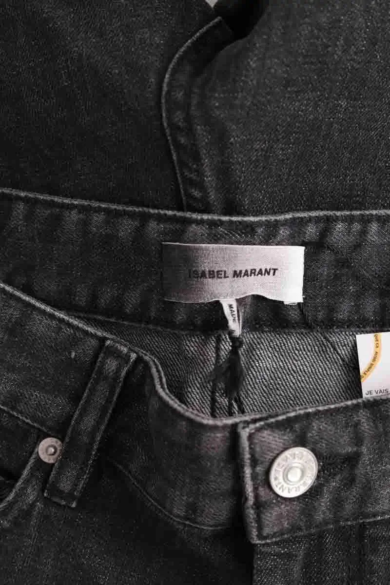 Short Isabel Marant Noir en Coton