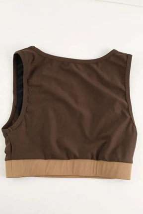 Brassière Luz Élise Marron en Polyamide