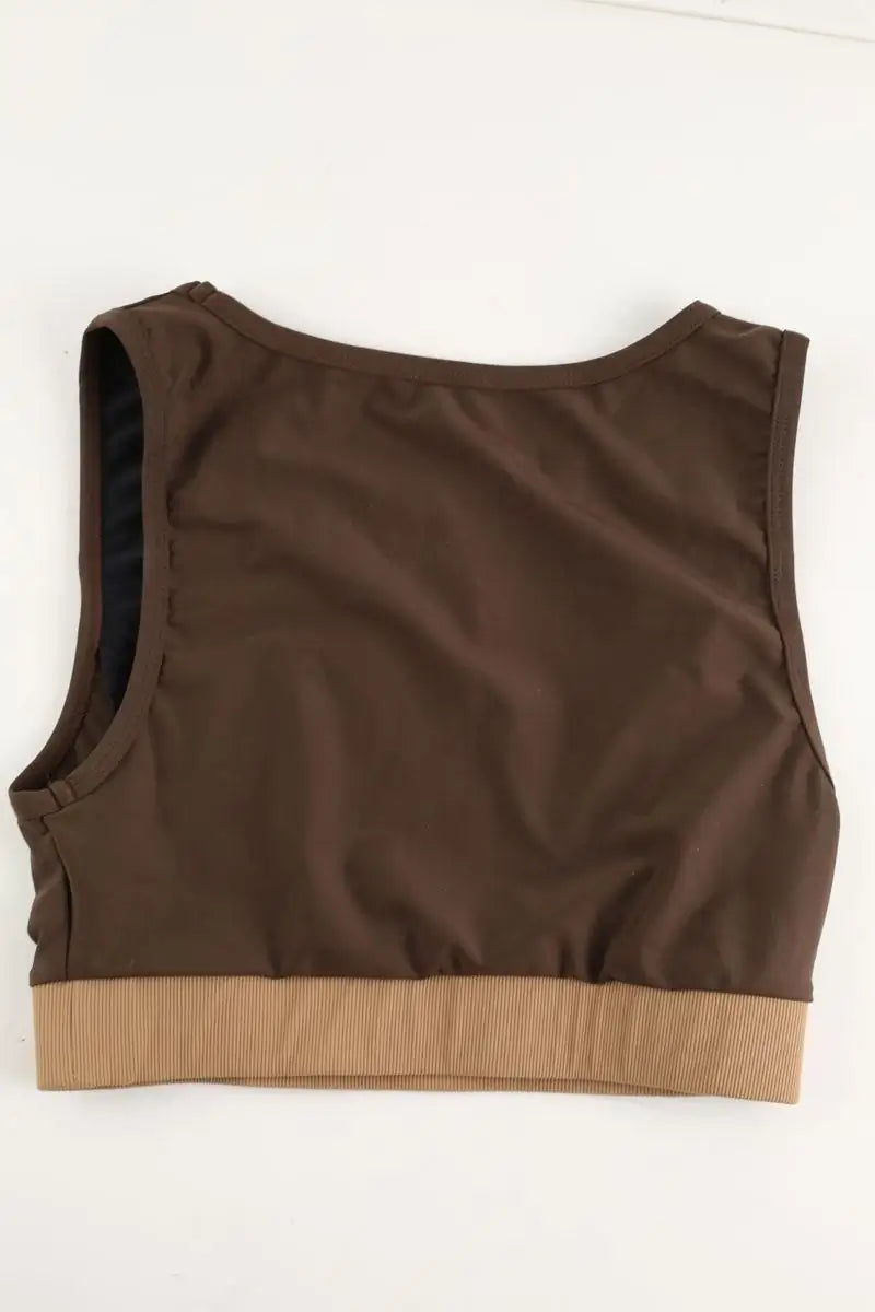 Brassière Luz Élise Marron en Polyamide