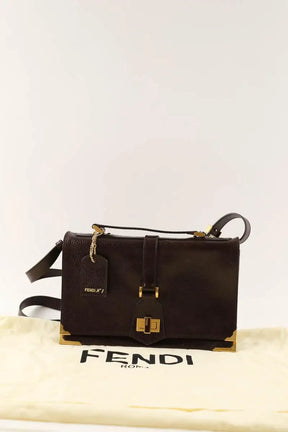 Sac à bandoulière Fendi Classico no. 1 Marron en Cuir