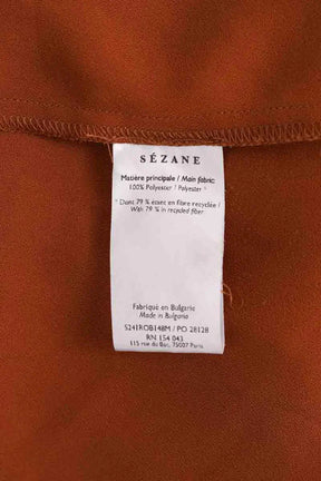 Robe Sézane Camel en Synthétique