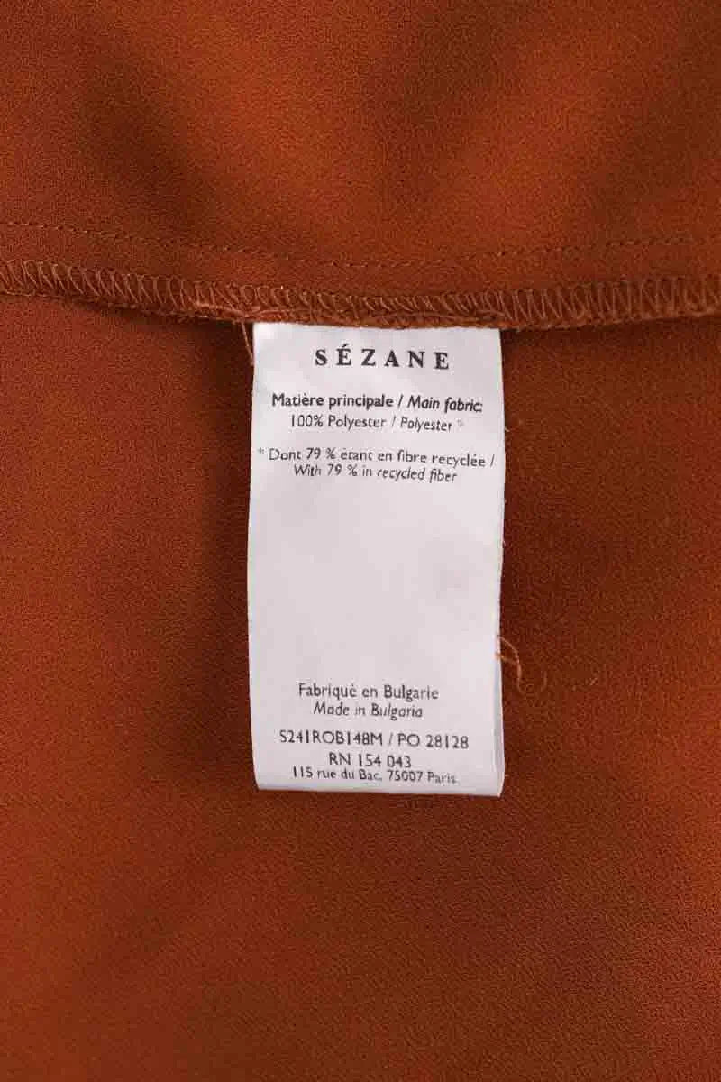 Robe Sézane Camel en Synthétique