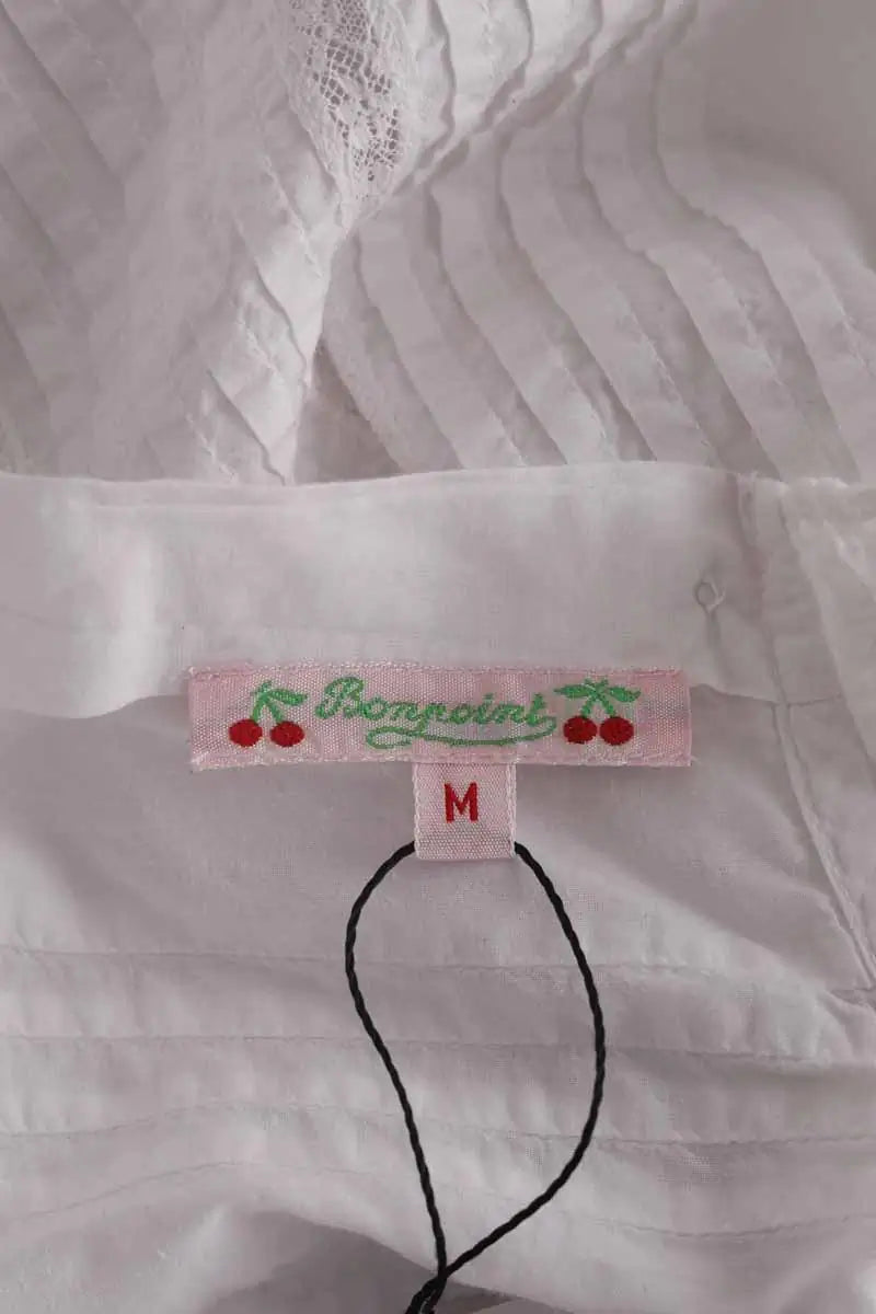 Blouse Bonpoint Blanc en Coton