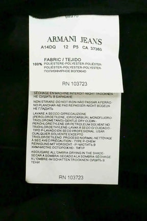Robe Armani Jeans Noir en Synthétique