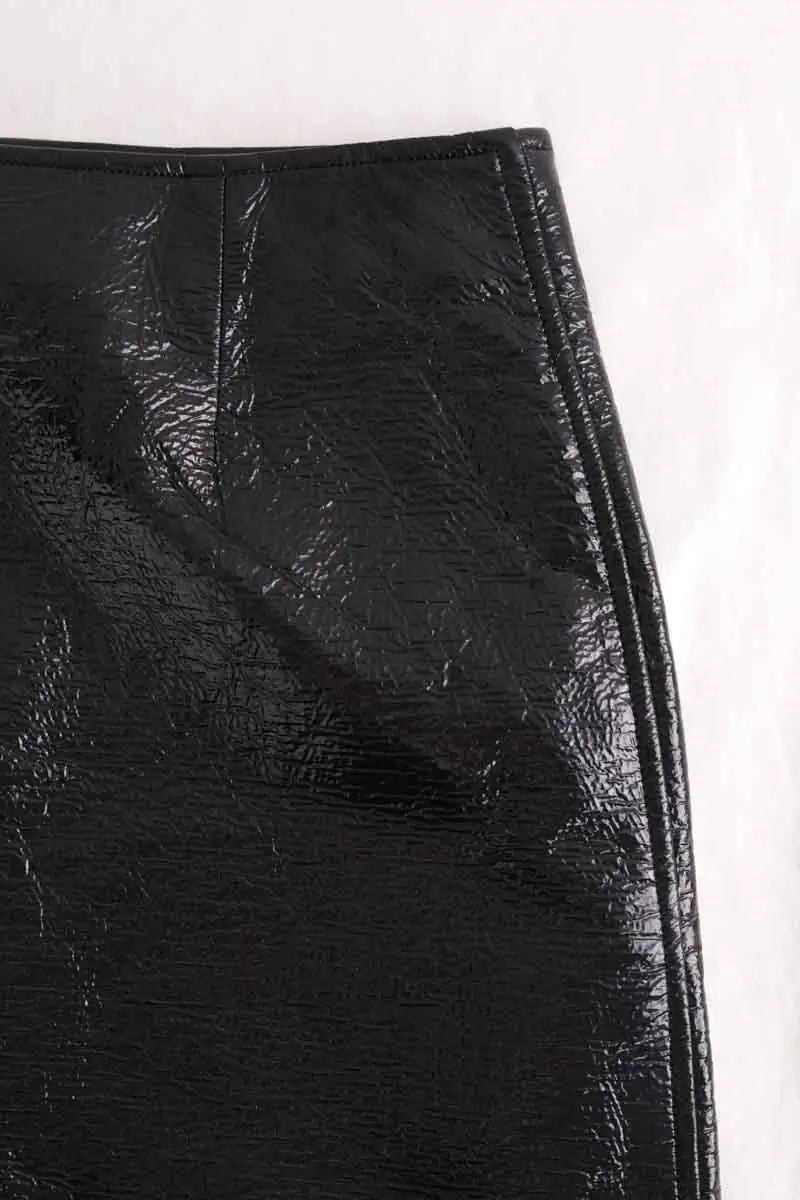 Jupe Courrèges Noir en Synthétique