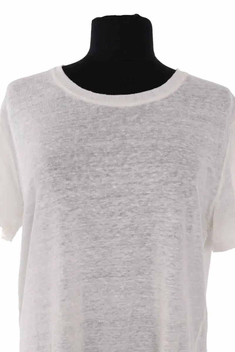 Top Iro Blanc en Lin