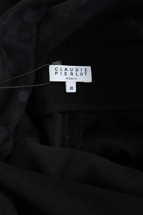 Mi-longueur Claudie Pierlot  Noir