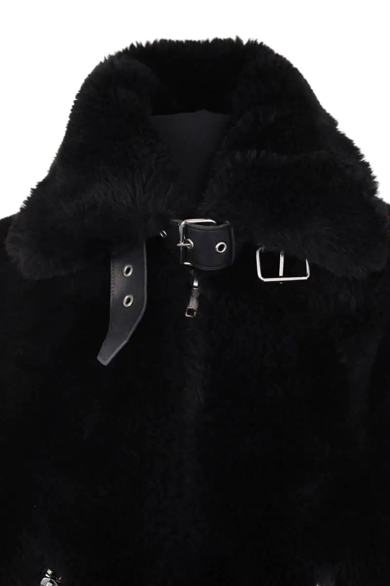 Manteau The Kooples Noir en Synthétique