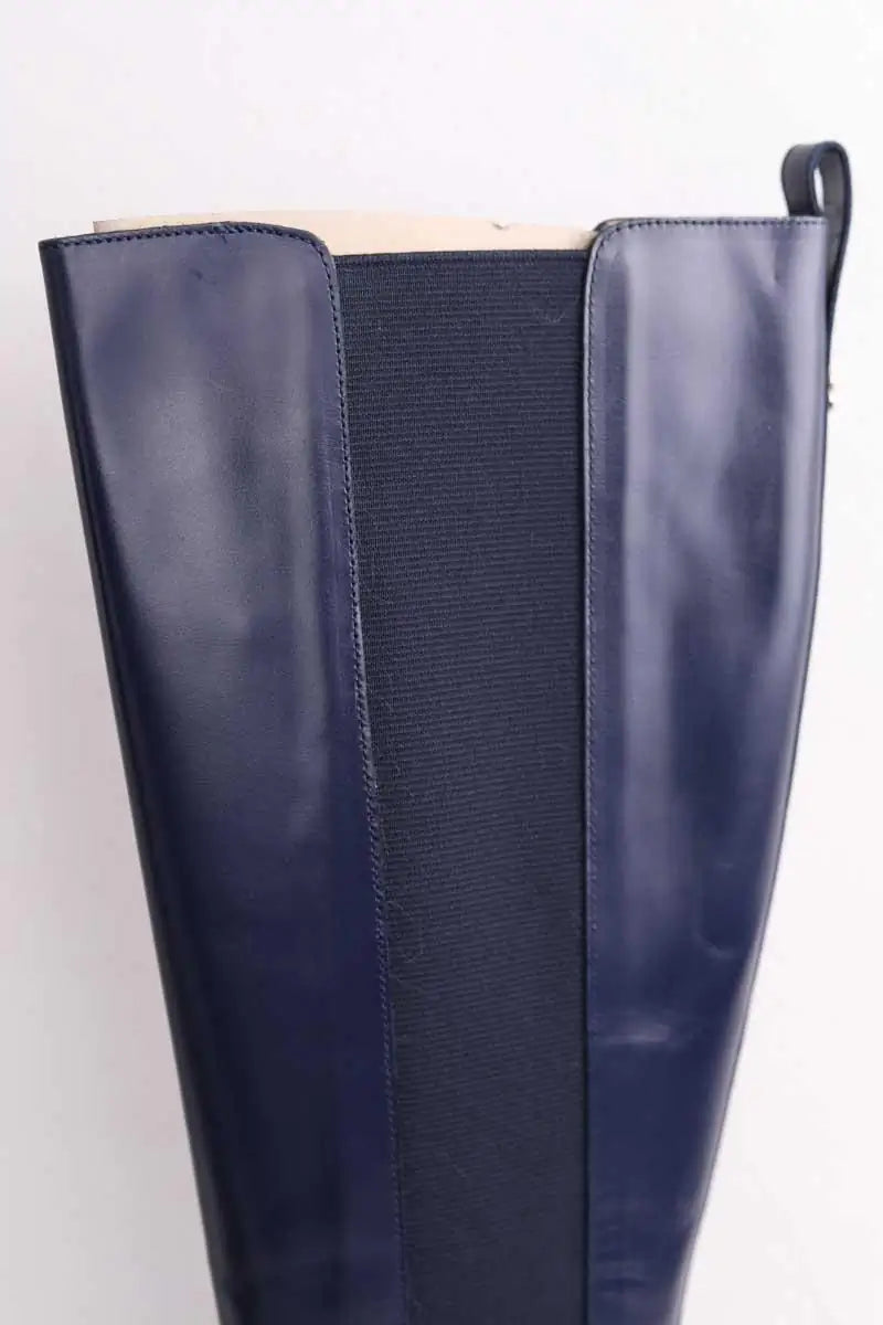 Bottes LK Bennett Zara Marine en Cuir