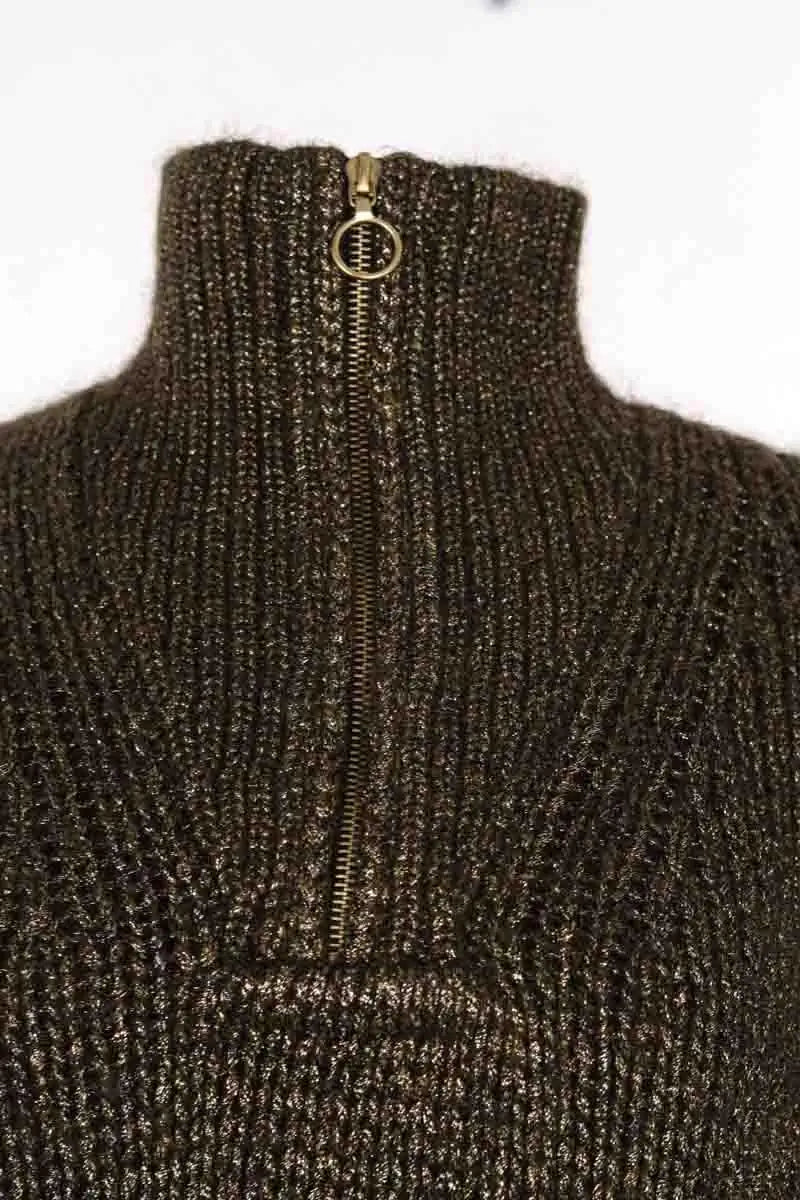 Pull Officine Générale Doré en Laine