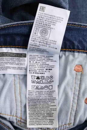 Jean droit Levi's Bleu en Coton