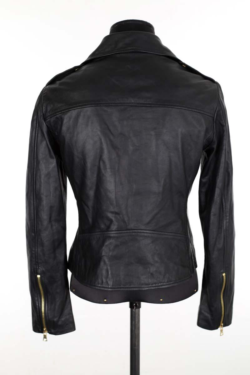 Veste en cuir Moschino  Noir