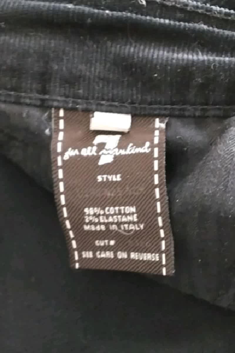 Pantalon slim 7 For All Mankind  Noir
