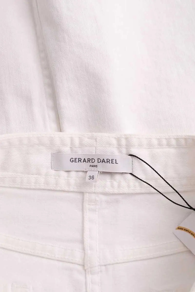 Jupe Gerard Darel Blanc en Coton