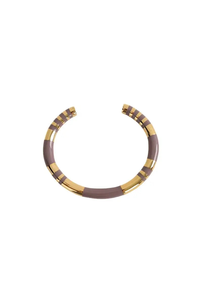 Bracelet Aurélie Bidermann Jonc Positano Doré en Plaqué or