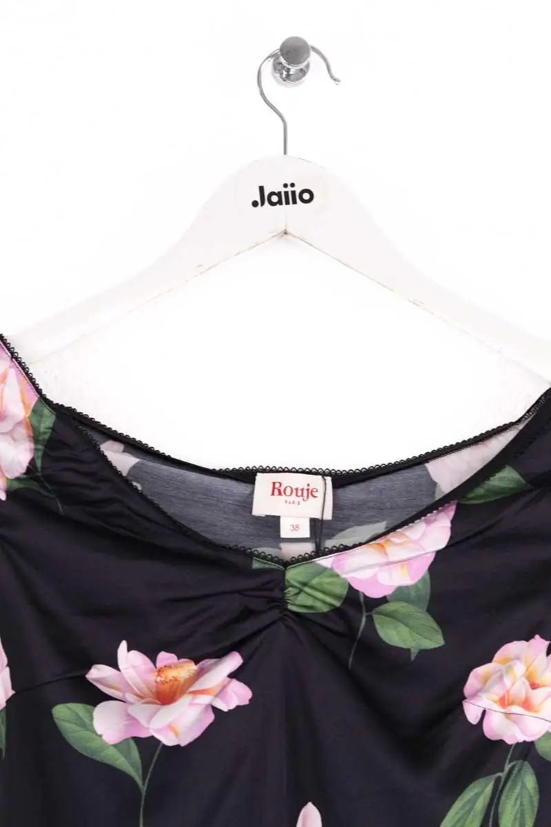 Top sans manche Rouje Noir en Viscose