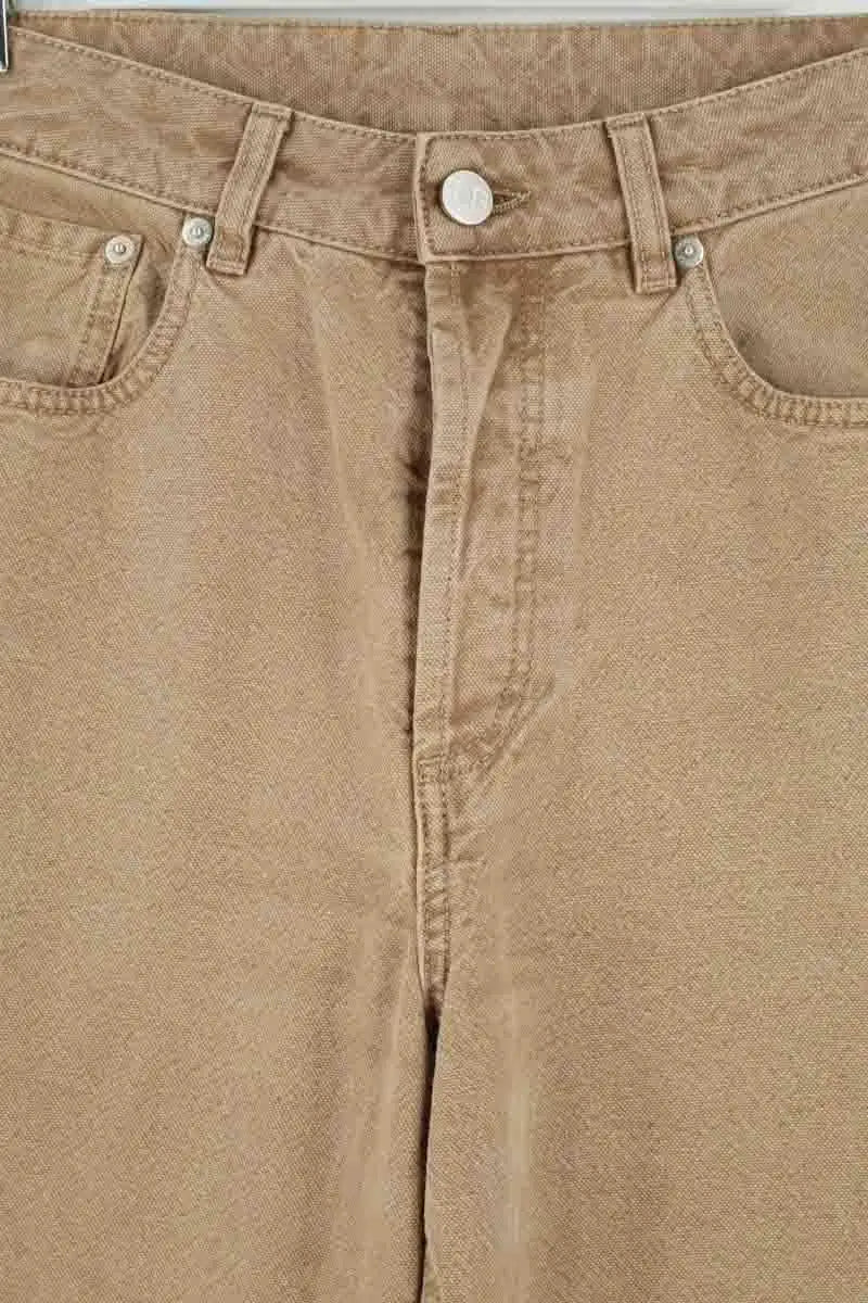 Jean large Laurence Bras Beige en Coton