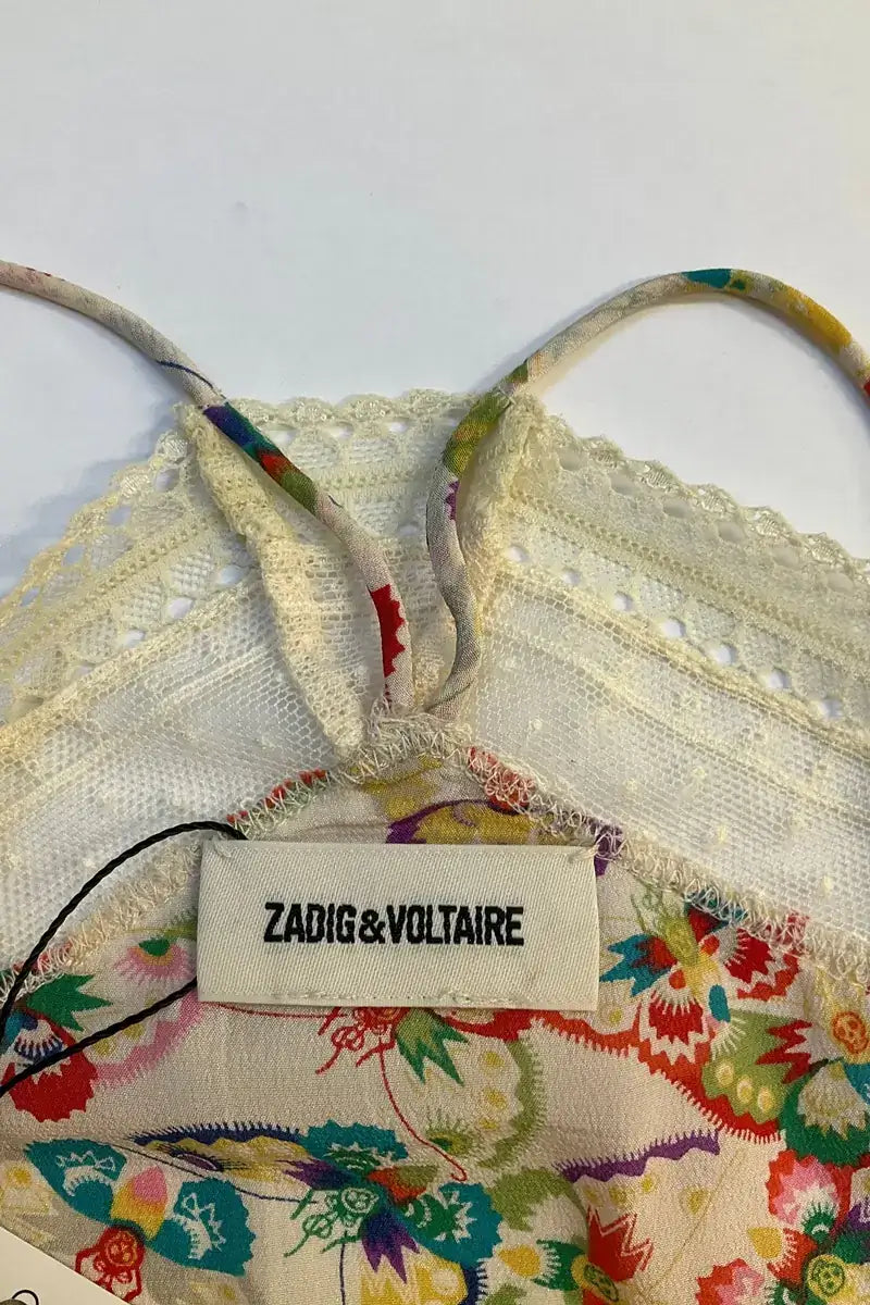 Top sans manche Zadig & Voltaire Ecru en Soie
