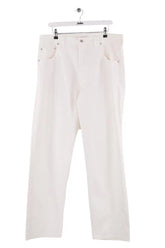 Jean droit JJJJound Blanc en Coton, taille XL - Seconde Main