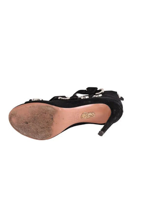Talons Aquazzura Noir en Daim