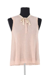 Gilet Tara Jarmon Rose en Synthétique, taille S - Seconde Main