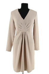 Robe Tara Jarmon Beige en Soie, taille M - Seconde Main