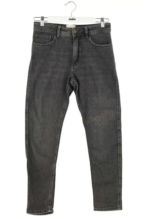 Jean slim Sézane Anthracite en Coton, taille XS - Seconde Main