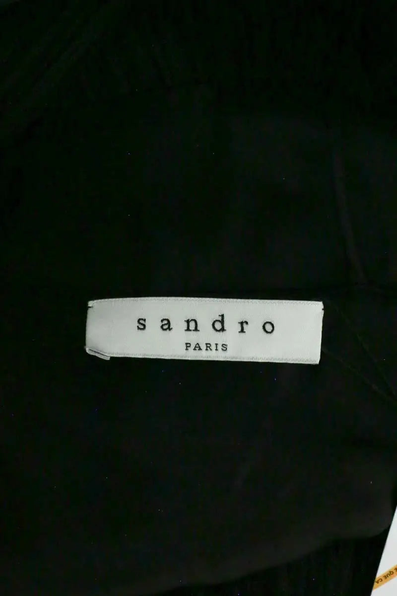 Robe Sandro Noir en Viscose