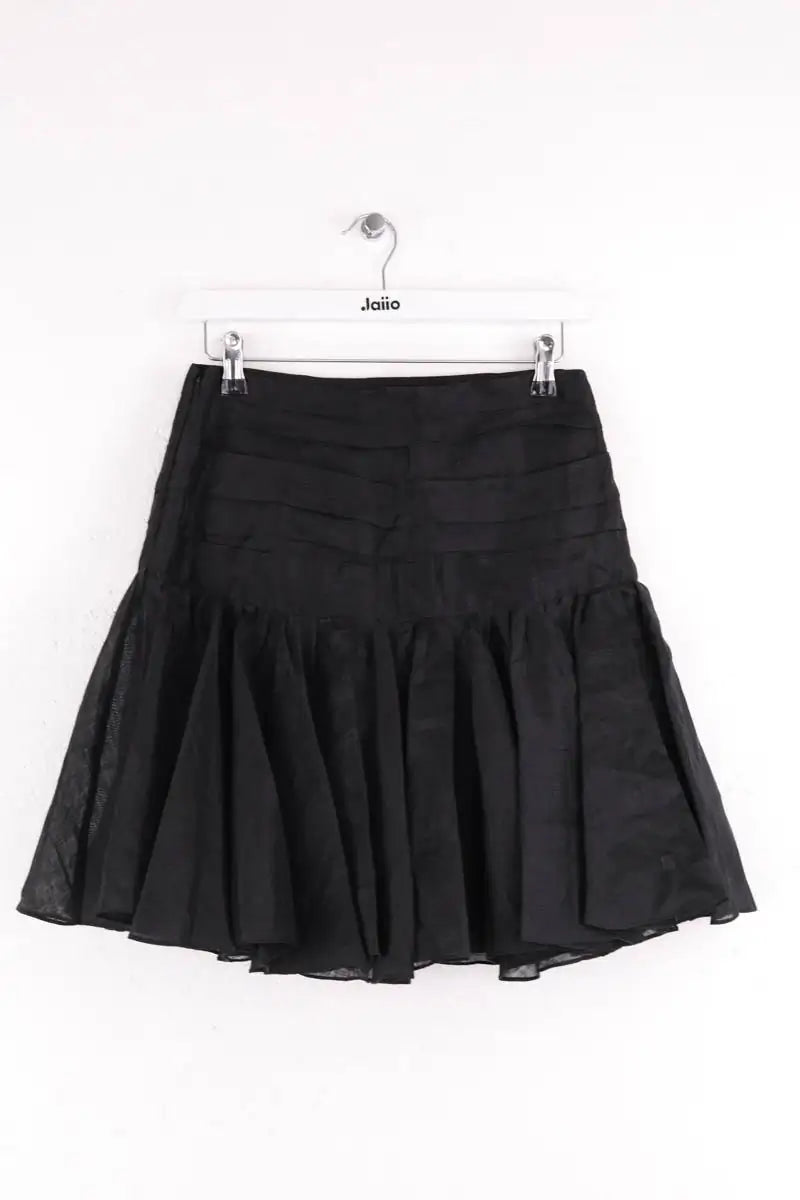 Jupe Sandro Noir en Lin