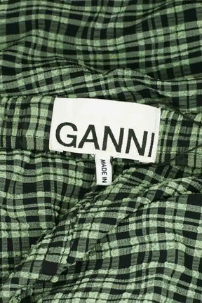Robe Ganni Vert en Synthétique