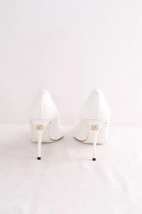 Talons Dolce & Gabbana Blanc en Cuir