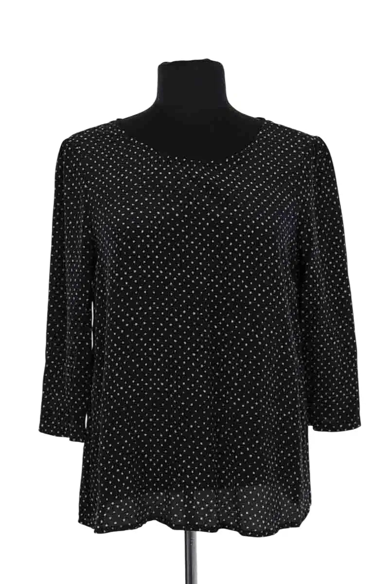 Blouse Sézane Noir en Soie, taille XS - Seconde Main