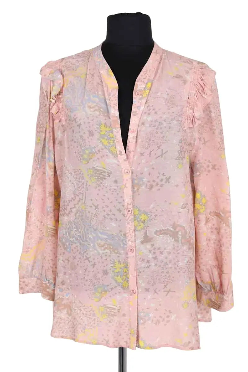 Chemise Zadig & Voltaire Rose en Viscose, taille L - Seconde Main