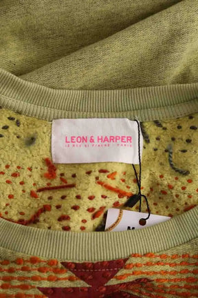 Sweatshirt Leon & Harper Vert en Coton